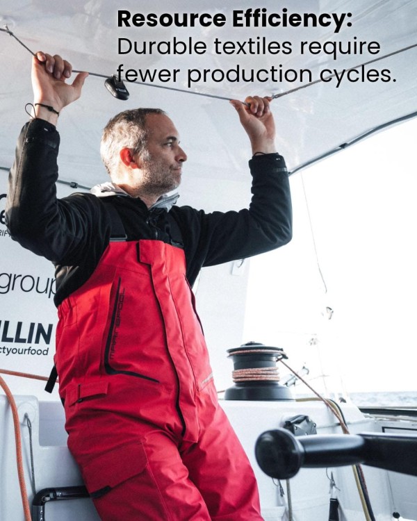 Spodnie Sztormiaki Żeglarskie Morskie Fortuna 2.0 Czerwone Marinepool