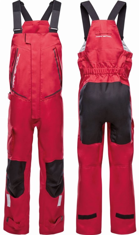 Spodnie Sztormiaki Żeglarskie Morskie Fortuna 2.0 Czerwone Marinepool