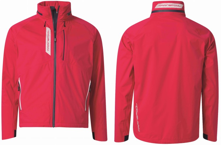 Kurtka Softshell Z Kapturem Męski Czerwony Foldable Jacket Marinepool