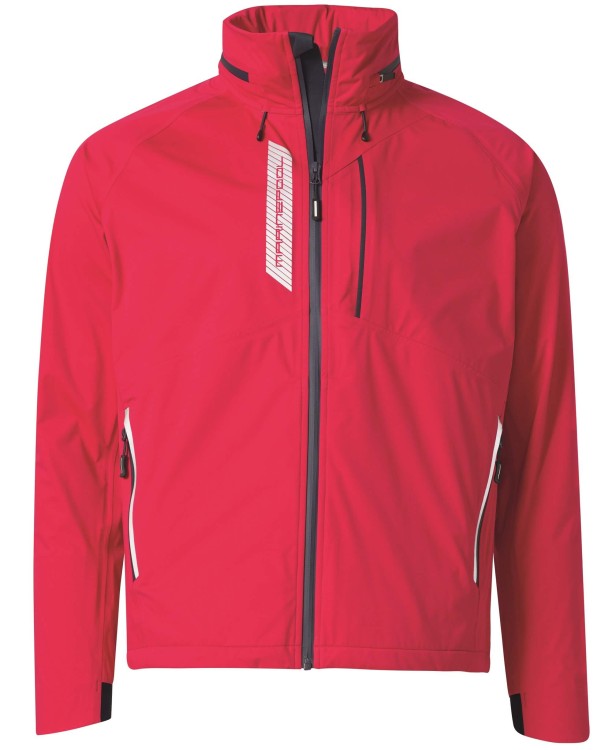 Kurtka Softshell Z Kapturem Męski Czerwony Foldable Jacket Marinepool